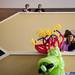 Assistant chair Laura Hamel stands next to the balloon dragon before destruction on Sunday. Daniel Brenner I AnnArbor.com